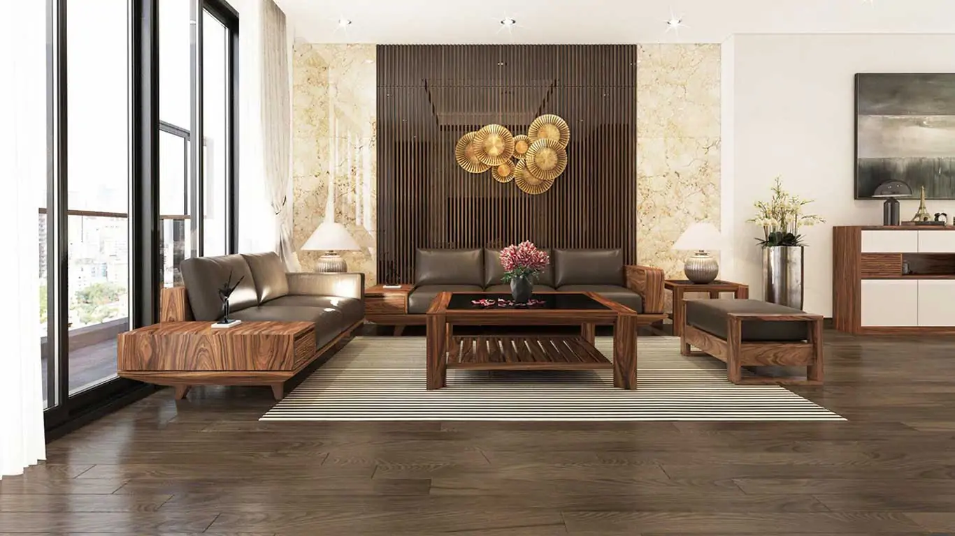 Là mẫu sofa gỗ có nhiều ưu điểm hay còn được đánh giá là hoàn hảo