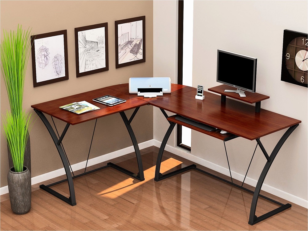 Thiết kế bàn làm việc kép trong phòng ngủ tiện dụng và tiết kiệm rất nhiều diện tích