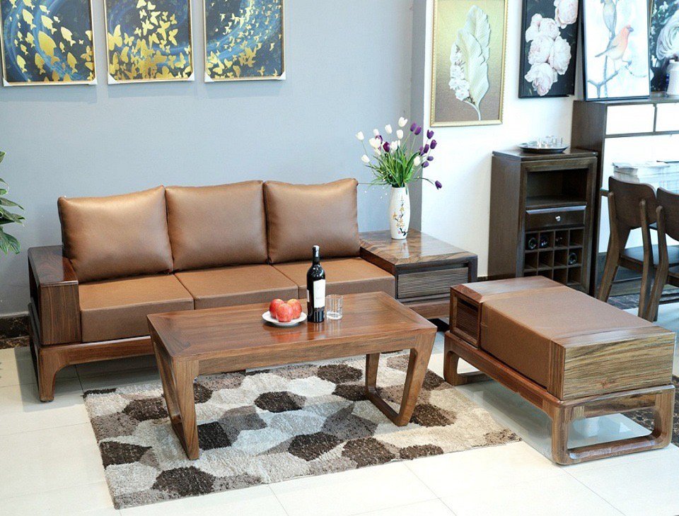 Mẫu bàn ghế sofa mini đơn giản mà tiện dụng và vẫn nổi bật