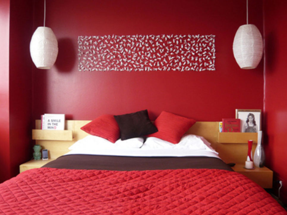 Màu sơn phòng ngủ đẹp cho mệnh Hỏa Màu mận chín