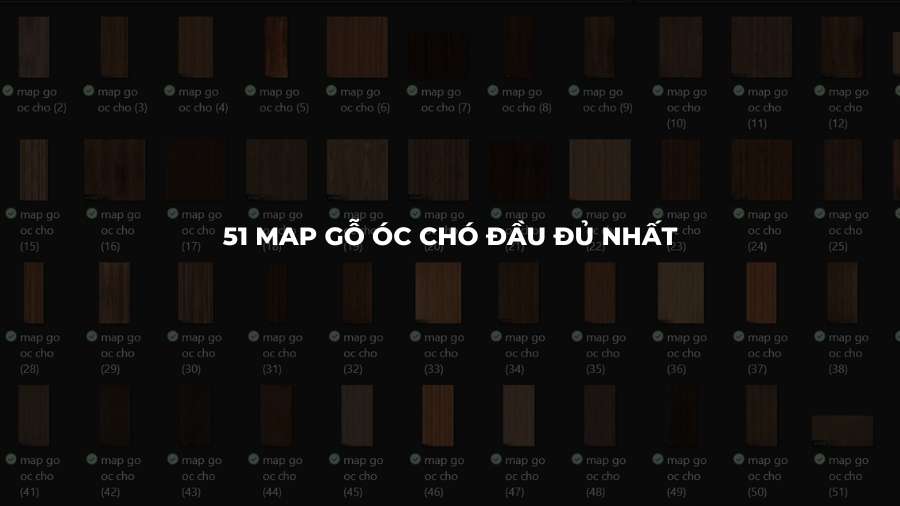 51 map gỗ óc chó