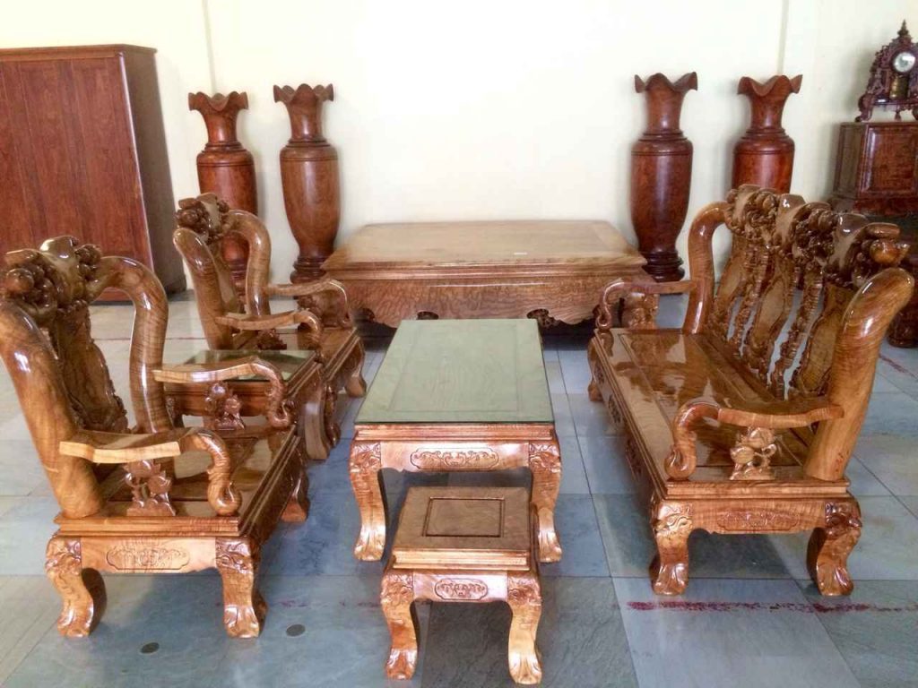 bộ bàn ghế gỗ phòng thờ