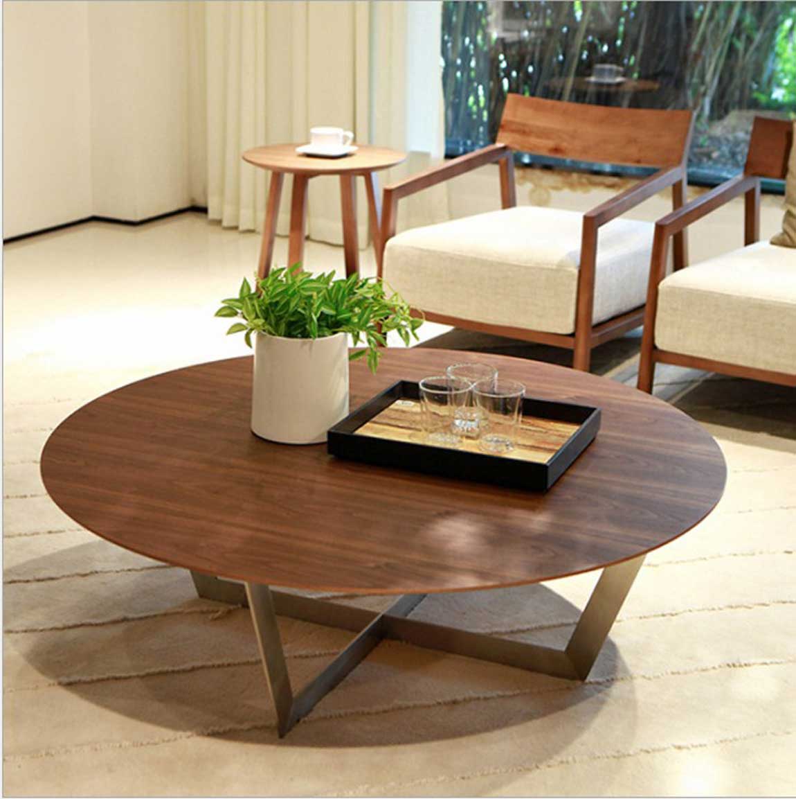 Chọn bàn uống trà gỗ tự nhiên chú ý phong cách thiết kế nội thất