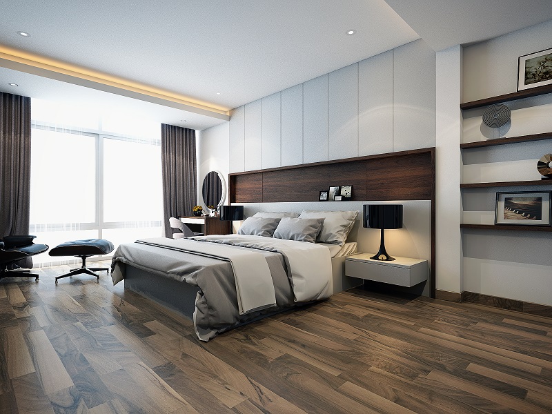 Hình ảnh phòng ngủ đẹp hiện đại gỗ công nghiệp